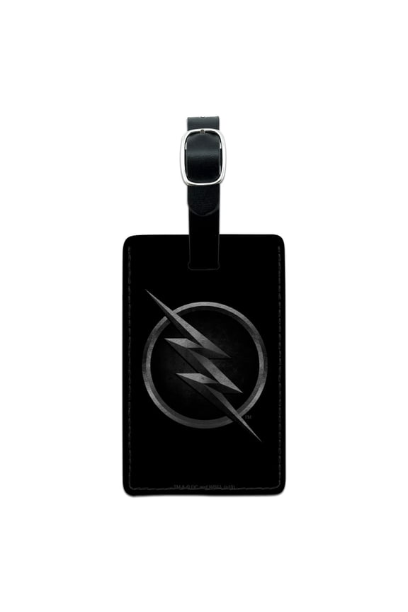 The Flash TV Series Zoom Logo Rectangle Leather Luggage Card Suitcase Carry-On ID Tag