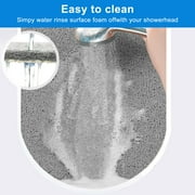 Semfri PVC Loofah Bath Mat 24 x 24 inch Quick Drying Shower Stall Mat Non Slip Shower Mat