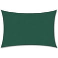 thumbnail image 1 of Vela de sombra rectangular, 2x3m, impermeable, anti UV, impermeable y transpirable, verde oscuro, 1 of 5