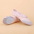 thumbnail image 5 of Baby Walking Shoes,Girls Ballet Elastic Band Dance Shoes Canvas Gymnastics Flats Split Sole Shoes,Toddler Shoes(Size:6.5-7Years), 5 of 7