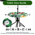 thumbnail image 2 of Numjaw Outdoor Tablecloth with Umbrella Hole, Waterproof Round Fitted Tablecloth with Elastic & Zipper, Picnic Table Cover for Patio, Garden, Palm Leaves (36"-44"), 2 of 7