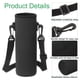 thumbnail image 4 of 2 piezas de funda de botella de agua de neopreno con correa, bolsa portabotellas de vidrio aislada de 40 oz, funda de botella de bebida colapsable con asa, negra, 4 of 6