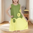 thumbnail image 2 of Tranfacy Robes pour Petite Fille, Robe d'Été pour Filles, Robe pour Enfants 18 m-7 A, Robe d'Été Sans Manches à Col Rond, Robe de Princesse Élégante, 2 of 7