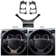 thumbnail image 5 of Funda para volante BuyWeek 4 piezas/juego Fibra de carbono Moldura para volante, 5 of 9