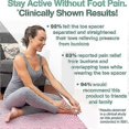 thumbnail image 3 of 4-pack Gel Toe Separator (White) for Overlapping Toes, Hallux Valgus, Big Toe Adjustment, Support & Spacer, 3 of 5
