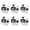 White, variant on Attendance Counter Set 6 Pack, 4 Digit Manual Finger Counter for Scorekeeping, Inventory Counts and Reset Use Tasks