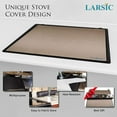 thumbnail image 3 of Larsic Stove Cover - Protects Electric Stove Washer Dryer Top. Anti-Slip Coating Waterproof Stove Gap Foldable Prevent Scratching, Expands Usable Space (28.5X20.5, Beige), 3 of 7