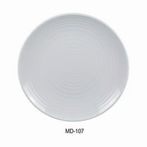 Yanco MD-107 7 in. Milando Round Plate - Melamine, White - Pack of 48