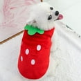 thumbnail image 4 of Walbest Puppy Clothes for Dogs Boy Girl Winter Warm Sweaters Strawberry Ice Cream Decoration Vest Flannel Pet Costume Cut Soft Pet Apparel for Puppy Kitten Pig Rabbit Ferret, 4 of 7