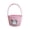 Pk, variant on KojanyuFabric Halloween Candy Basket with Handle, Print Prank Treat Bag Reusable Halloween Bucket for Kids Candy Snacks Party Decor
