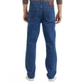 thumbnail image 2 of Coevals Club Men's Straight Leg Classic 5-Pocket Casual Work Jeans 30L 3# Medium Stonewash 36, 2 of 7