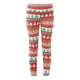 thumbnail image 5 of No Boundaries Velour Holiday Leggings, 1 or 2-Pack, Women's and Women's Plus, 5 of 5