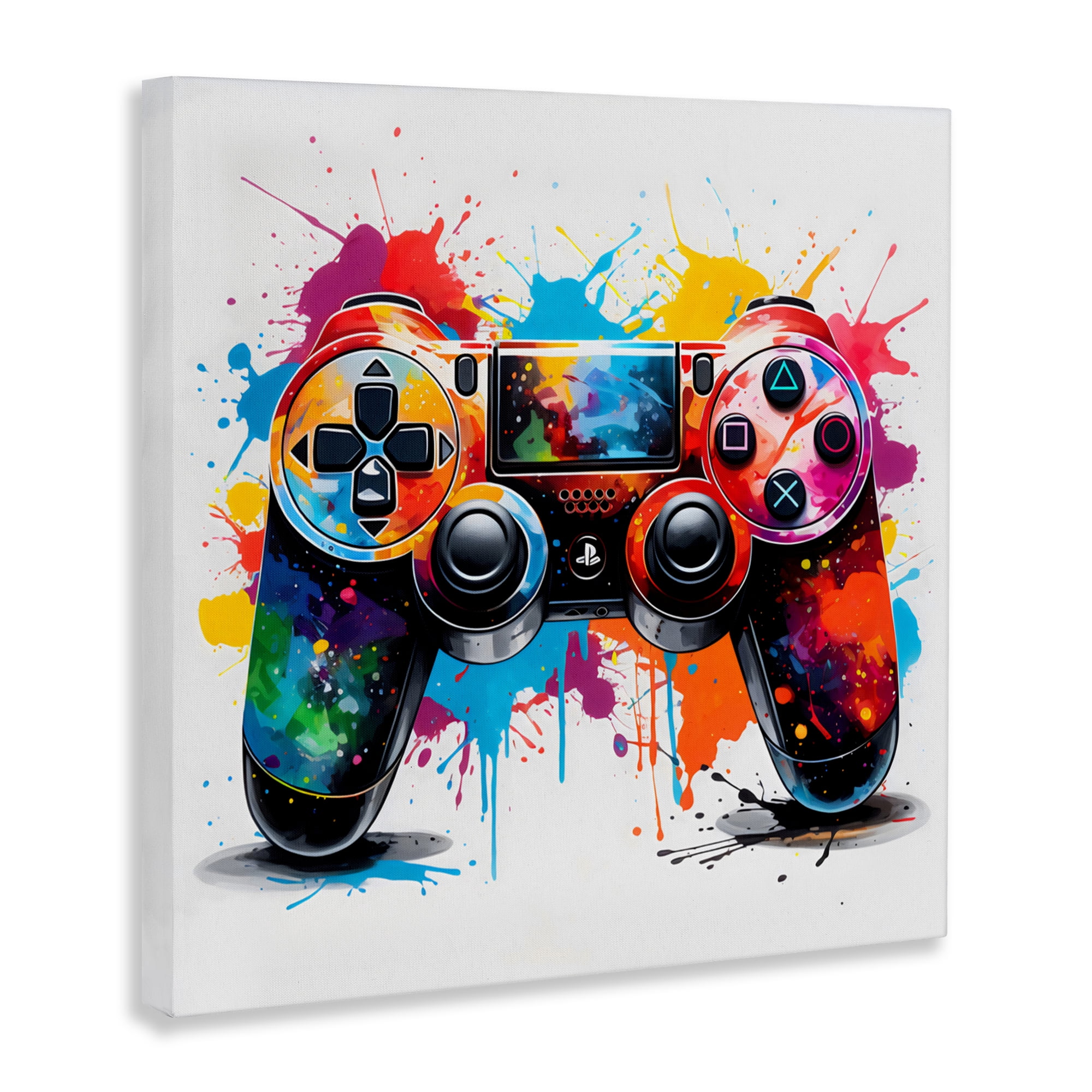 Stupell Industries Playful Bright Game Controller Canvas Wall Art, design by Creative Studio