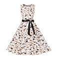 thumbnail image 1 of FcBaudy Robe Sans Manches à Col Rond, Robes d'Été pour Femmes, Robes d'Été pour Femmes, Robe Débardeur à Imprimé Floral pour la Plage, 1 of 8