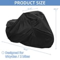 thumbnail image 2 of Funda para triciclo Akiiger, impermeable y resistente al viento, 230 cm, color negro, 2 of 8