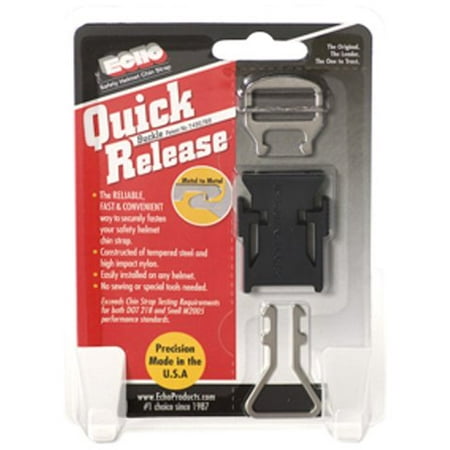 0108-001 Quick Release Chin-Strap for Motorcycle Helmet, Black, This is the choice of riders since 1987 By Echo
