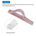 thumbnail image 3 of Uxcell 2 Pcs Phone Loop Finger Holder Silicone Phone Strap Grip Holder for Most Smartphones Gray Pink, 3 of 6