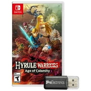 Hyrule Warriors: Age of Calamity - Nintendo Switch with ProElectronics MicroSD Card Reader