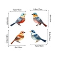 thumbnail image 3 of DefiDgd 4pcs Wooden 2D Flat Hanging Bird String Hanging Pendant,Colorful Flat Tropical Bird Statue for Summer Party Tree Wall Window Hanging Decoration Supplies(C), 3 of 6