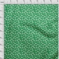 thumbnail image 4 of oneOone Cotton Jersey Green Fabric Abstracts Craft Projects Decor Fabric Printed By The Yard 58 Inch Wide, 4 of 5