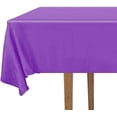 thumbnail image 4 of DecorRack 2 Rectangular Tablecloths -BPA- Free Plastic, 54 x 108 inch, Reusable Table Cover, Purple (2 Pack), 4 of 7