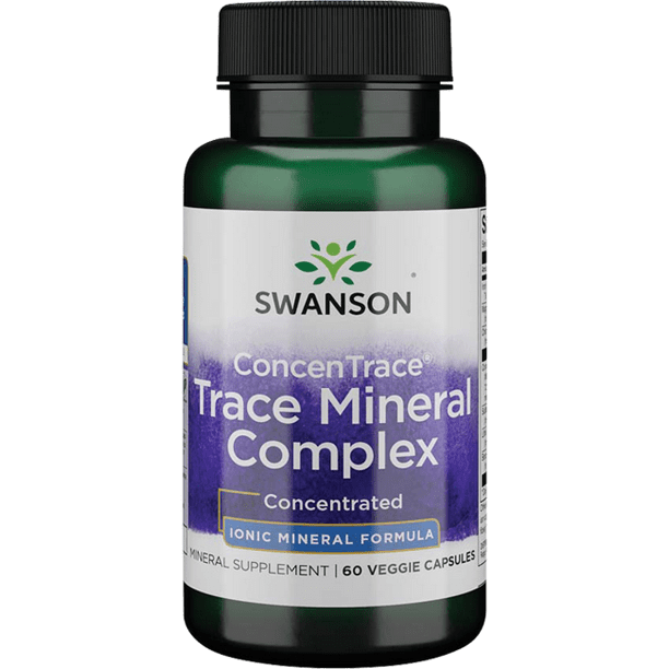 Swanson Concentrace Trace Mineral Complex 60 Veggie Capsules Walmart
