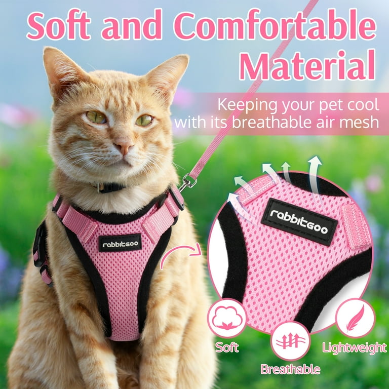 Rabbitgoo Cat Harness and Leash - Escape Proof Adjustable