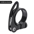 thumbnail image 1 of Lightweight & Durable 34.9mm Quick-Release Seat Post Clamp for Mountain & Road Bikes - Secure Locking System, Easy Installation, Convenient Storage, Black Finish, 1 of 6