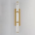thumbnail image 2 of ET2 E11203-WAGLD 26 in. Aragon-Wall Sconce Bath Vanity, White Alabaster & Gold, 2 of 5