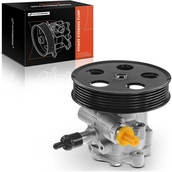 A-Premium Power Steering Pump with Pulley Compatible with Audi A4 A4 Quattro 2005-2009 l4 2.0L
