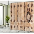 thumbnail image 5 of Ambesonne Medieval Shower Curtain, Rusty Spanish Entrance, 69"Wx84"L, Pale Brown, 5 of 5