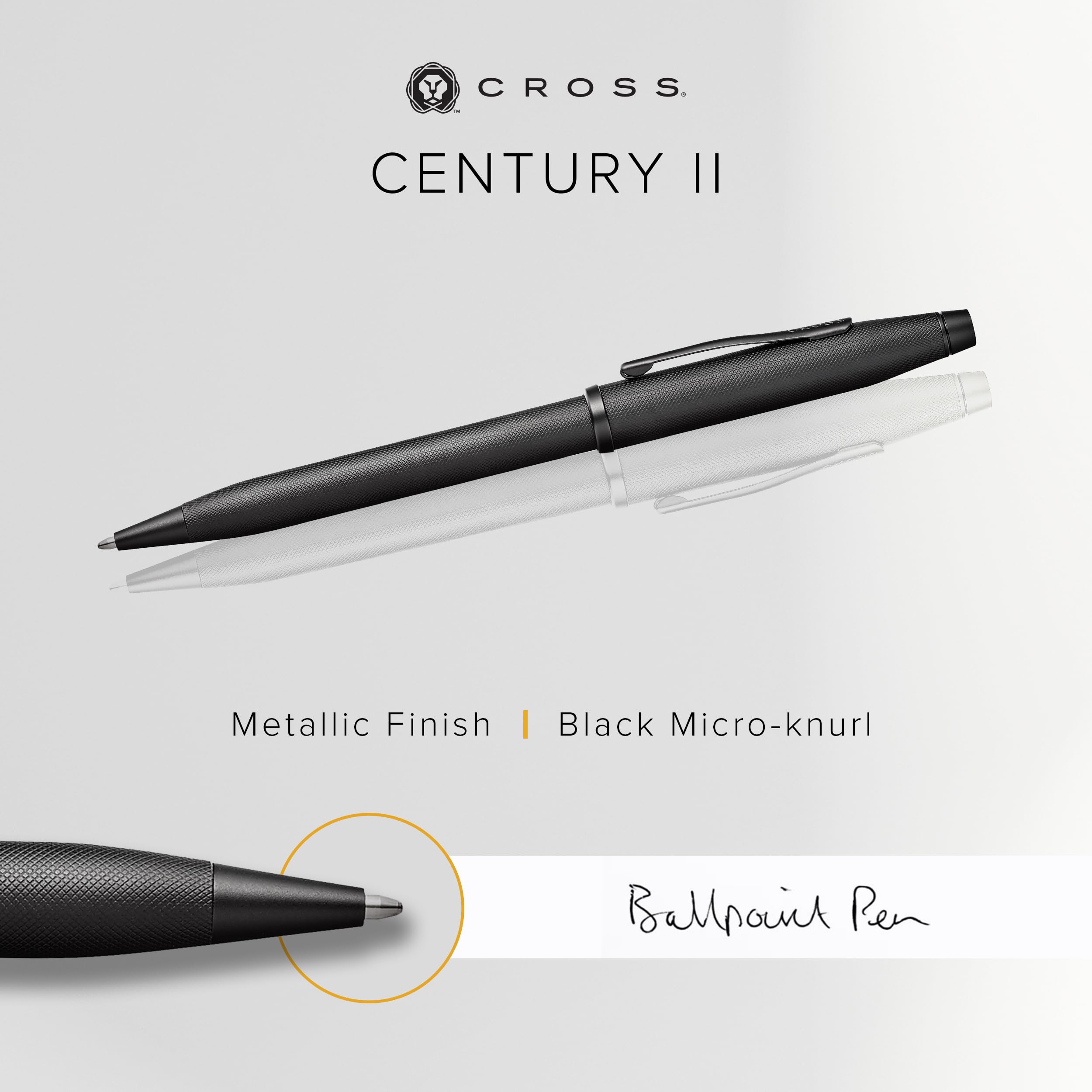 Cross Century® II Black Micro-knurl Ballpoint Pen