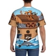 thumbnail image 2 of Rocae Animals on Noah's Ark for Men's Moisture-Wicking Crew Tee - T-Shirt for Sports, Outdoor Activities, and Casual Wear3X-Large, 2 of 9