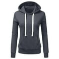 thumbnail image 2 of Womens Fall Fashion 2023 Clearance! VERUGU Hoodies for Women Fashion Casual Sweatshirt Patchwork Blouse Pullove Gray S, 2 of 4