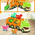 thumbnail image 2 of Camión de dinosaurios Veslier Dino Transport con 6 vagones de dinosaurios de 2 a 5 años, 2 of 6