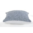 thumbnail image 3 of Laddha Home Designs Handwoven Geometric Square Throw Pillows - 18" - Navy Blue and White - Set of 2, 3 of 9