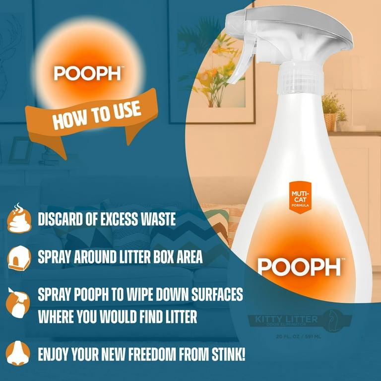 Kitty litter spray top