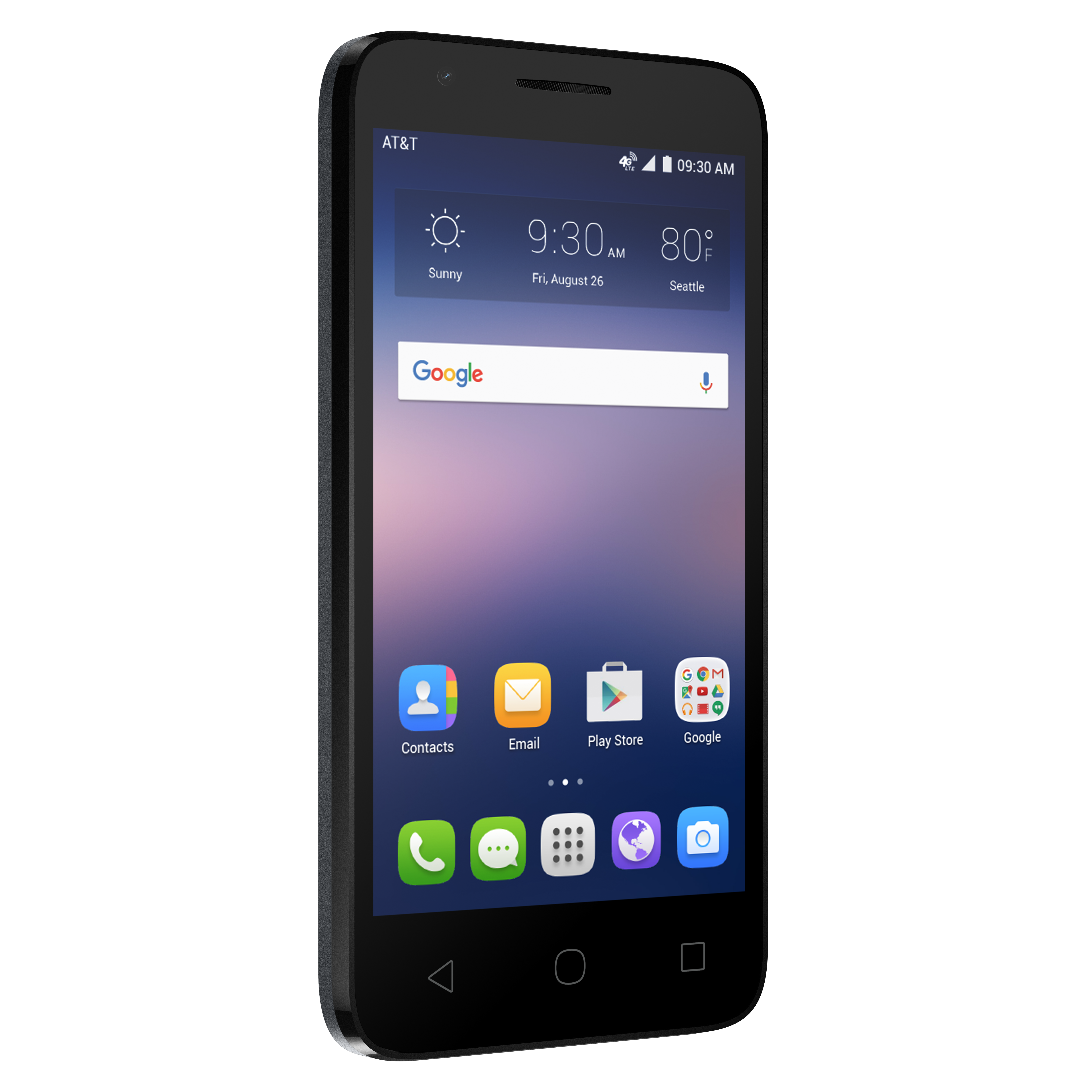 AT&T PREPAID Alcatel Ideal 8GB Prepaid Smartphone, Black - image 4 of 4