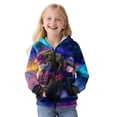 thumbnail image 4 of Chririnla Dinosaur Car Galaxy Fuzzy Hooded Sweatshirt for Boys and Girls - Lightweight Comfy Casual Pullover with Pockets for Fall and Winter Outdoor Wear, 4 of 7