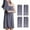 Gray, variant on 4PC Women's Full Length Spa Towel Wrap, Adjustable Bathrobe & Beach Cover Up, Lightweight Quick Dry Polyester, For Pool, Gym & Home Use