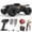 Black, variant on DEERC Remote Control Car High Speed RC Cars for Kids Adults 1:16 Scale 40 KM/H 4WD Off Road Monster Trucks,2.4GHz All Terrain Toy Trucks with 2 Rechargeable Battery