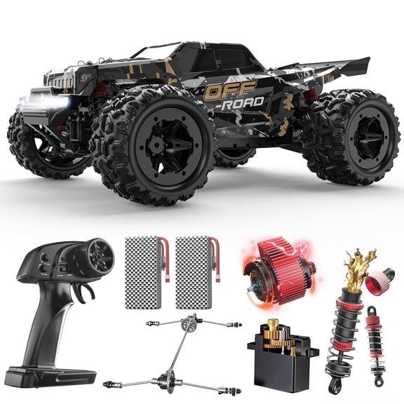 DEERC 9309E All Terrain Fast RC Cars for Adults 42KPH,4WD Electric Off-Road Remote Control Monster Truck,2.4Ghz High Speed Car,Waterproof Truck with 2 Batteries