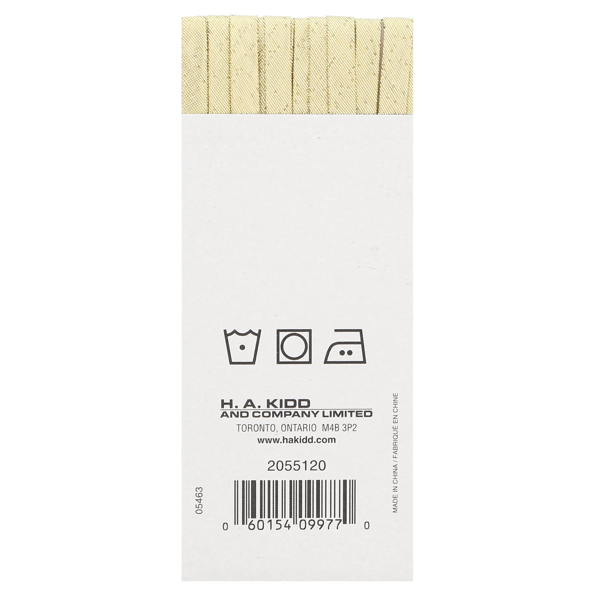 UNIQUE Double‑Fold Bias Tape — Narrow, 7 mm × 3.7 m, 7 mm x 3.7 m