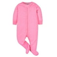 thumbnail image 2 of Onesies Brand Baby Girl Sleep 'n Play Footed Pajamas, 4-Pack, Sizes Newborn-6/9 Months, 2 of 7