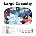 thumbnail image 3 of Fragmented Flowers USB Travel Organizer Case Small for Electronic Devices - Oxford Cloth Waterproof Travel Cord Charger Organizer 5.9x9.44x3.14 in, 3 of 6