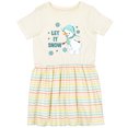 thumbnail image 3 of Inktastic Let It Snow Snowman Girls Toddler Dress, 3 of 5