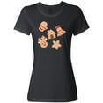 thumbnail image 3 of Inktastic Christmas Gingerbread Cookies Women's T-Shirt, 3 of 5