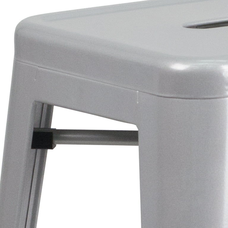 Flash Furniture ET CT002 4 30 CB GG 31 1/2" Square Teal Metal Indoor Outdoor Table With 4 Cafe Chairs