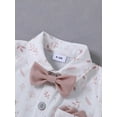 thumbnail image 6 of CARETOO Toddler Baby Boy Clothes 3pcs Formal Suit Dress Shirt Suspender Pants Bowtie Cotton Fabric, 6 of 16