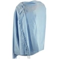 thumbnail image 2 of Silver Fever Nepal Solid Two Ply Warm Soft Pashmina Scarf Shawl Wrap, 2 of 3
